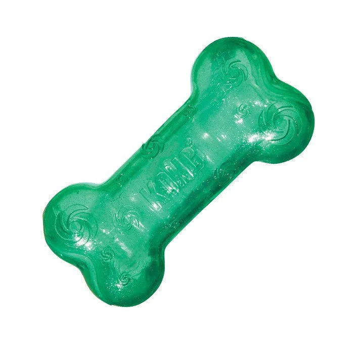 - Outdoor dog toy selectionLarge Kong Squeezz Crackle Bone Dog Toy