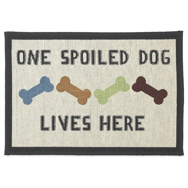  -Non-toxic pet toy recommendationsPetRageous One Spoiled Dog Pet Placemat