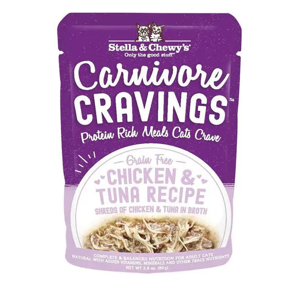 5. **Health and Nutrition**  Stella & Chewy Carnivore Craving Chicken & Tuna Wet Cat Food