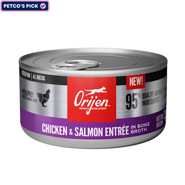    - Royal Canin cat food recommendations  Orijen Kitten Chicken & Salmon Wet Cat Food