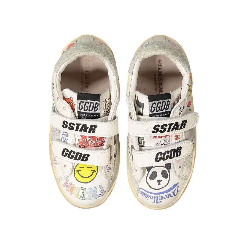 - Cat stress soothing sprayGolden Goose White Graffiti Print Old School Sneakers