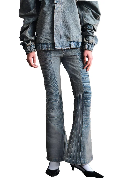 - Organic cotton dog bibsVintage Warrior Boot Cut Denim