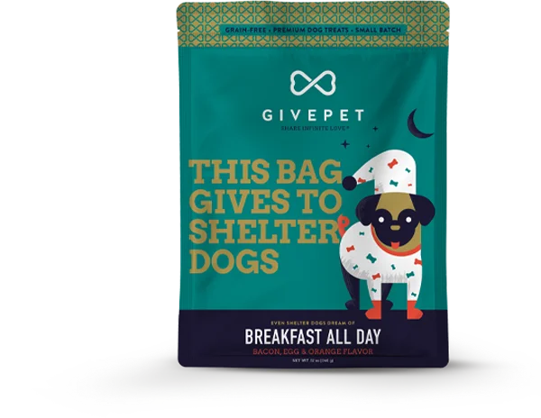 - Teething and chewing toys for puppiesGivePet Breakfast All Day Dog Treats