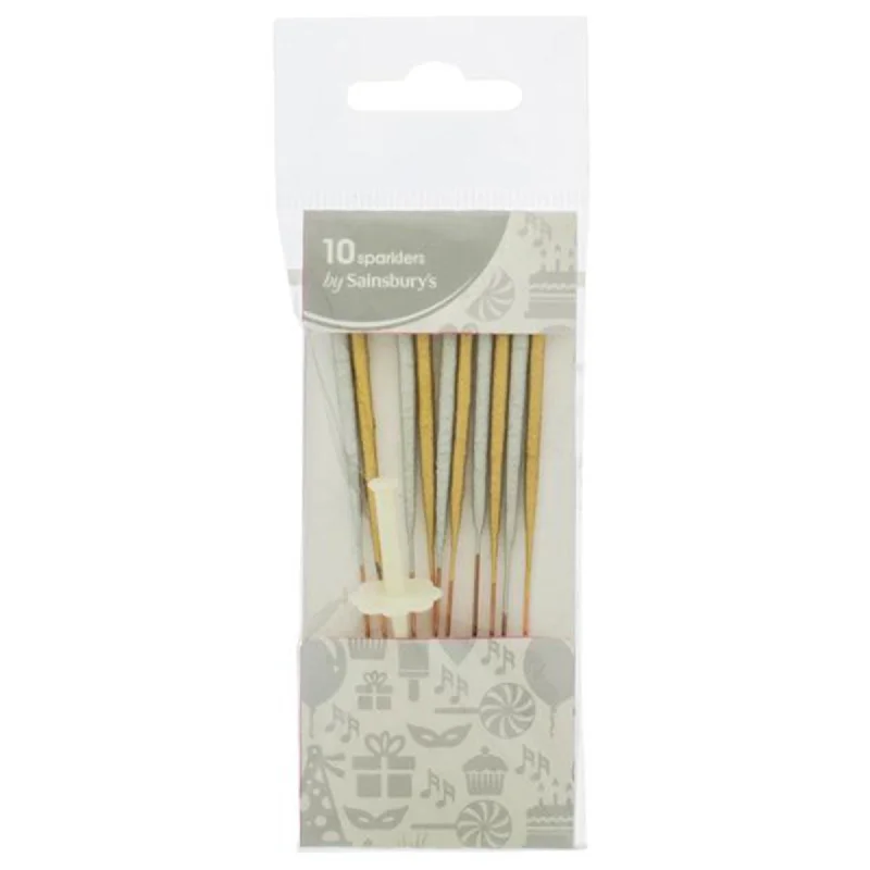 ---Sainsbury's Home Sparklers Silver & Gold 10pk