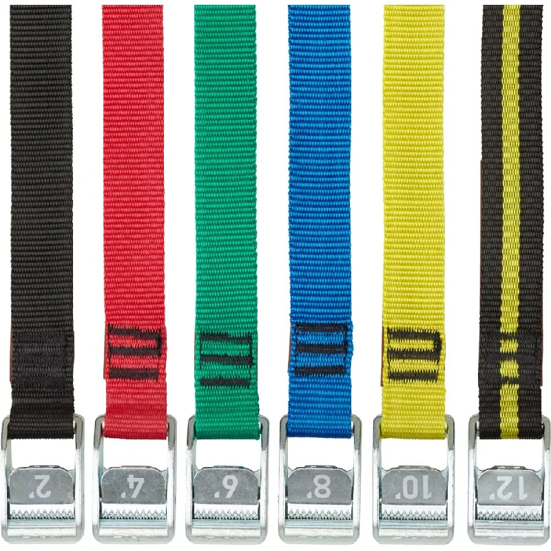 - Car dog seat belt2ft Black Color-Coded Tie-down Straps, 1in