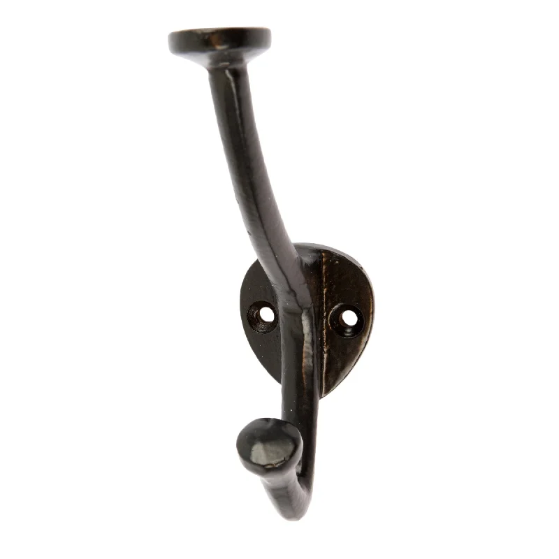 - Parrot climbing and standing wooden frame35mm x 115mm Black Bowler and Coat Hook - By Hammer & Tongs