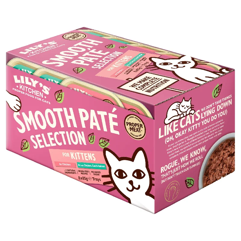 - Degradable pet feces bagLily's Kitchen Smooth Paté Selection Complete Kitten Food 8x85g