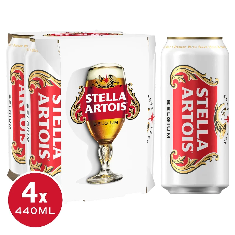 - Pet tear stain cleaning wipesStella Artois Premium Lager Beer Cans 4x440ml