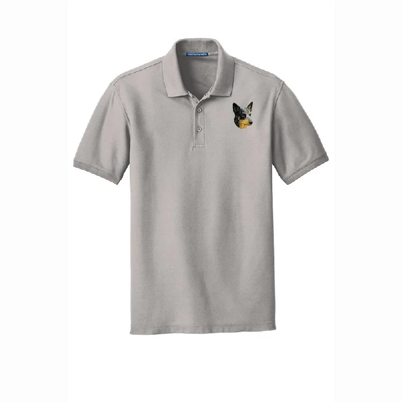 - Natural latex pet mattressAustralian Cattle Dog Embroidered Men's Short Sleeve Polo