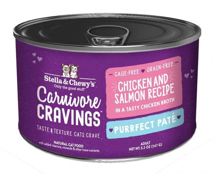    - Cat food nutritional analysis  Stella & Chewy Chicken & Salmon Pate Wet Cat Food