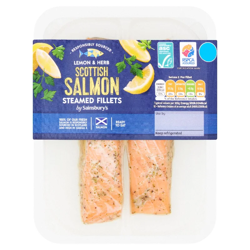 - Pet fence foldable indoorSainsbury’s Lemon & Herb Steamed ASC Scottish Salmon Portions x2 180g (Ready to eat)