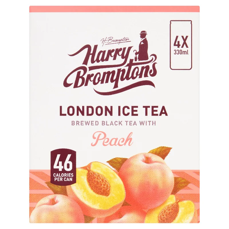 - Foldable and portable cat bagHarry Brompton's London Ice Tea Brewed Black Tea with Peach 4x330ml