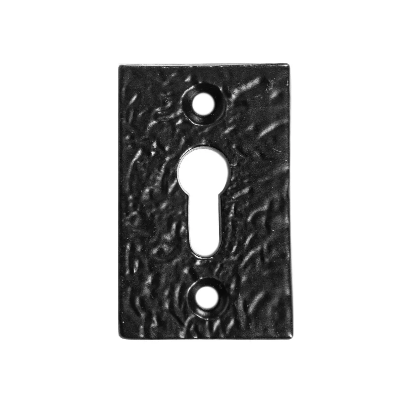 - Elderly dog ​​joint care mattress30mm x 50mm Black Rectangular Escutcheon Plate - By Hammer & Tongs