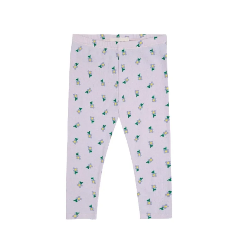 ---Bobo Choses Lavender Pansy Flower Allover Baby Legging