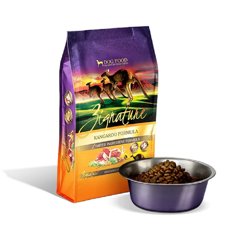 - Natural ingredient dog foodZignature Kangaroo 無榖物袋鼠配方狗糧