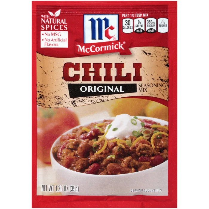 - Summer pet ice matMcCormick - Seasoning Chili Mix, 1.25 oz - Pack of 24