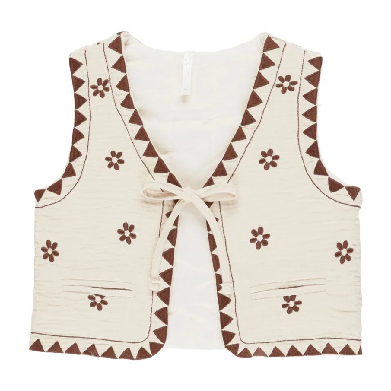 - Air box TSA certified check-inRylee and Cru Natural Embroidered Vest