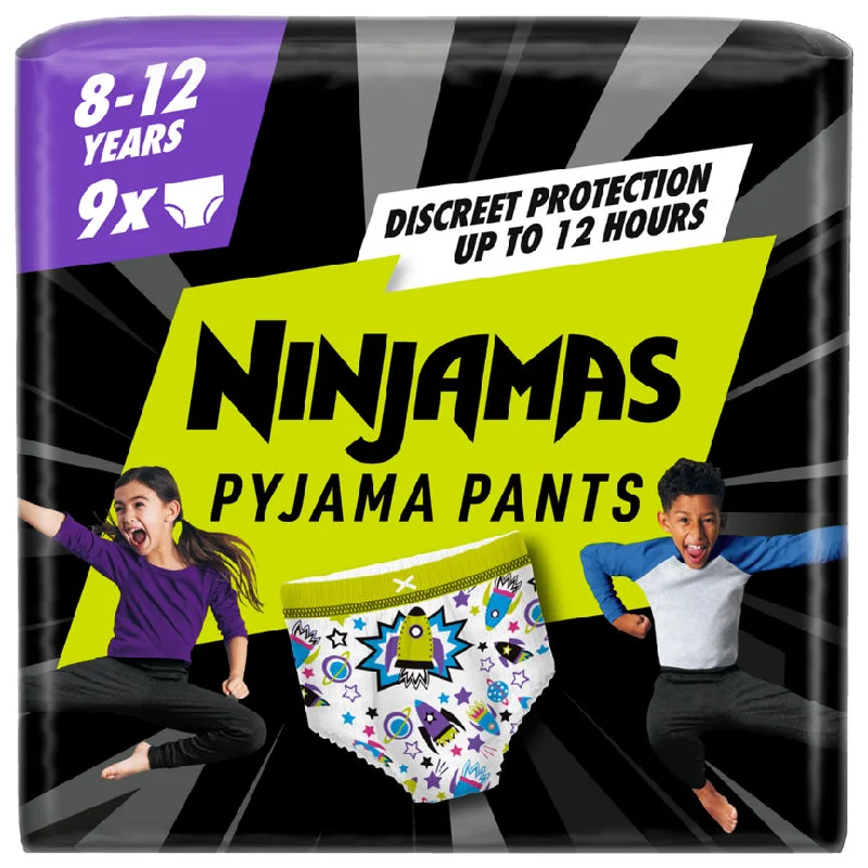 - Foldable and portable cat bagPampers Ninjamas Pyjama Pants Boys, 9 Pyjama Pants, 8-12 Years, 27-43kg