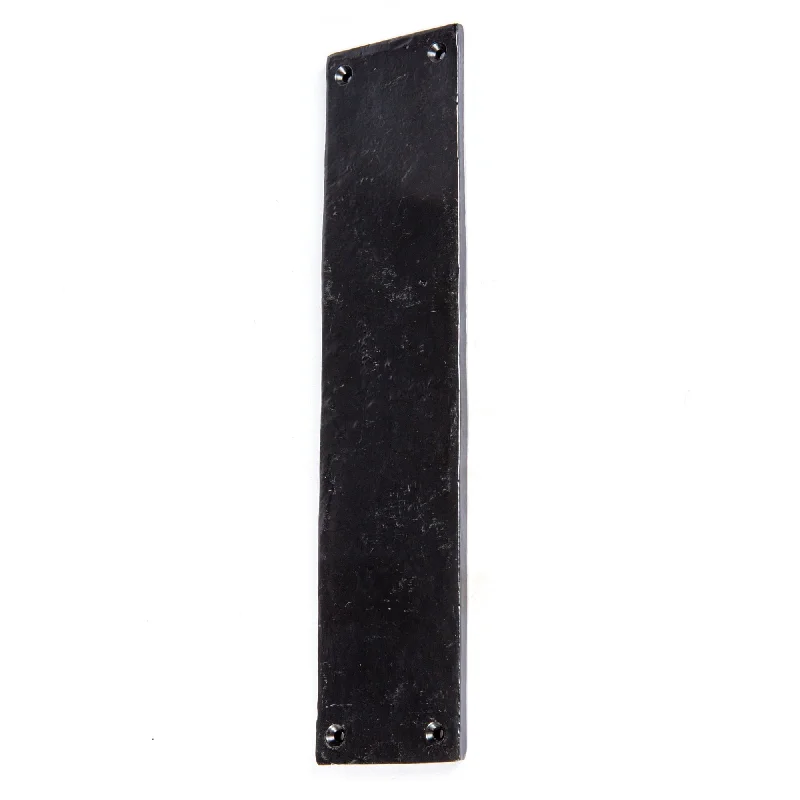 - Solid wood cat climbing frame customized65mm x 295mm Black Rustic Door Push Plate - By Hammer & Tongs