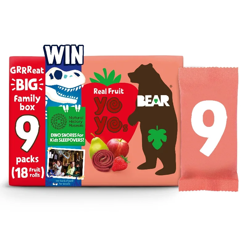 - Degradable pet feces bagBEAR Fruit Yoyos Strawberry Family Pack x9 20g