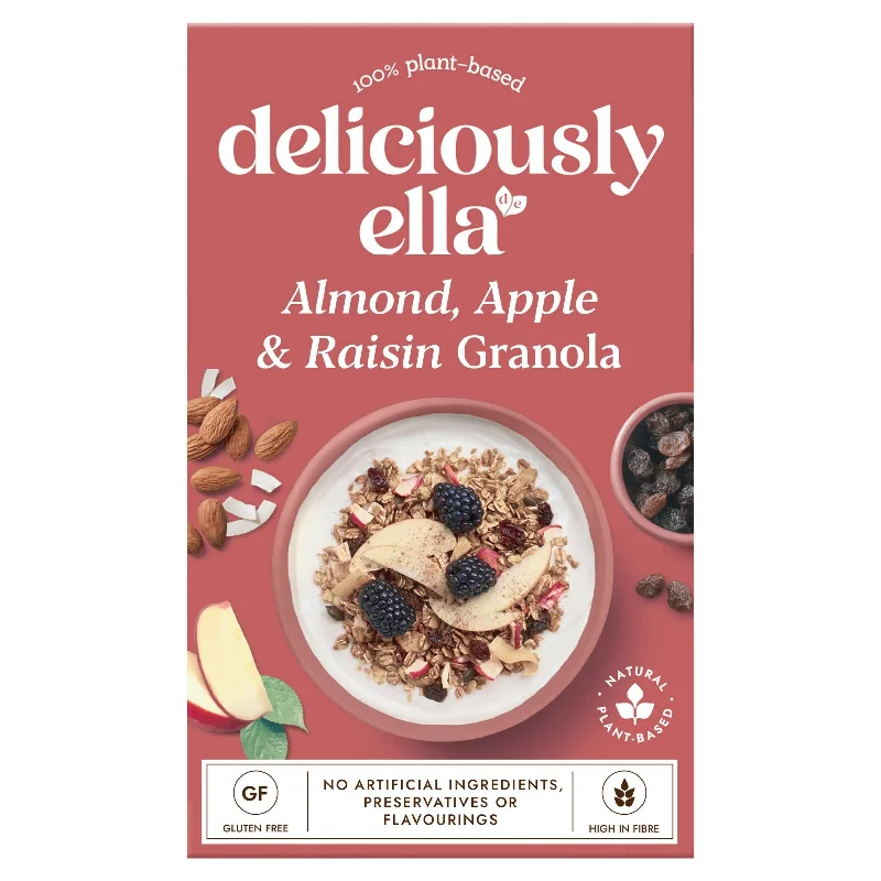 - Dog heart rate monitoring collarDeliciously Ella Almond, Apple & Raisin Granola 400g