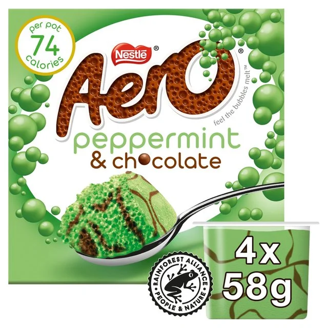 - Summer pet ice matNestle Aero Mint Chocolate Mousse   4 x 58g