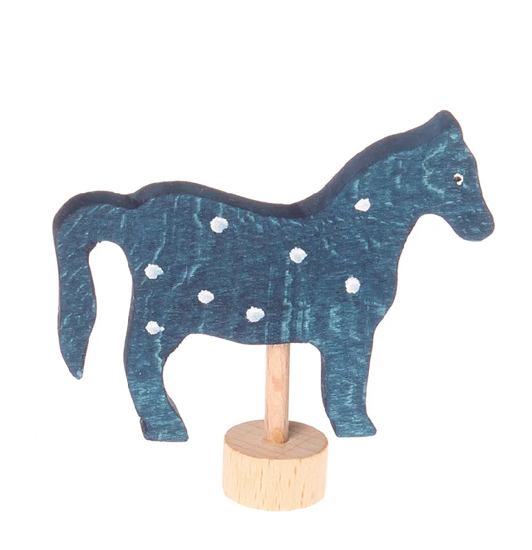 - Remote interactive pet feederGrimm's Blue Horse Decorative Figure