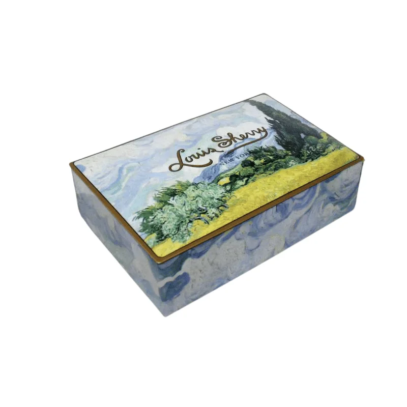 - Organic cotton dog bibsLouis Sherry Wheat Field by Van Gogh Chocolate Tin (12 pieces) #10087424