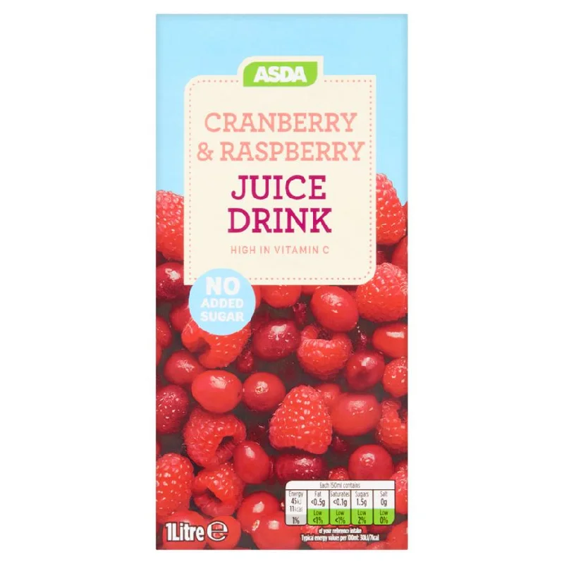 - Summer pet ice matASDA No Added Sugar Cranberry & Raspberry Juice Drink