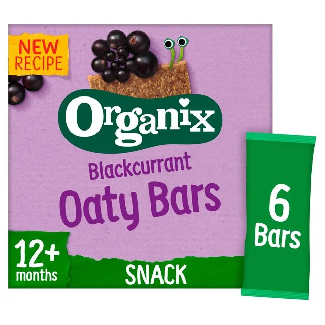  -Splash-proof food bowl AND Anti-choking slow food bowlOrganix Blackcurrant Organic Soft Oaty Bars Toddler Snack Multipack   6 x 23g