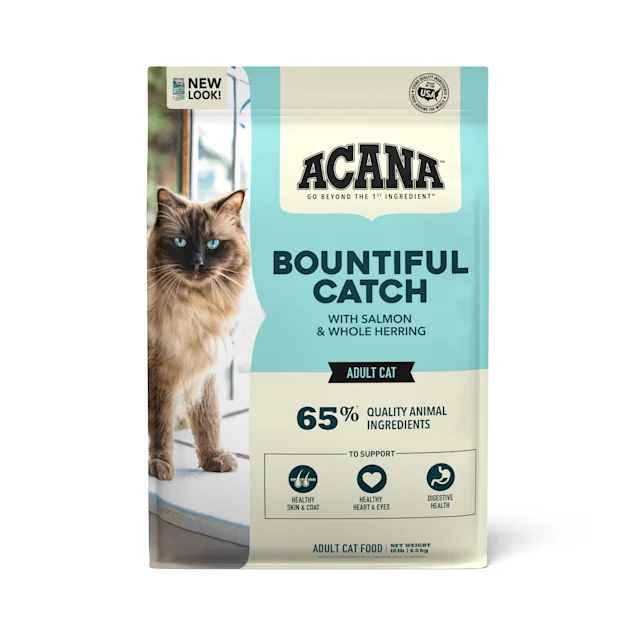    - Weight management cat food  Acana Bountiful Catch With Salmon & Herring Dry Cat Food