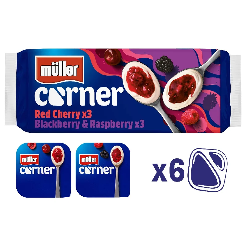 - Air box TSA certified check-inMüller Corner Mixed Red Fruits Yogurts 6x136g