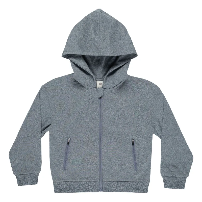 - Car dog seat beltRylee and Cru Heathered Indigo Zip-Up Tech Hoodie