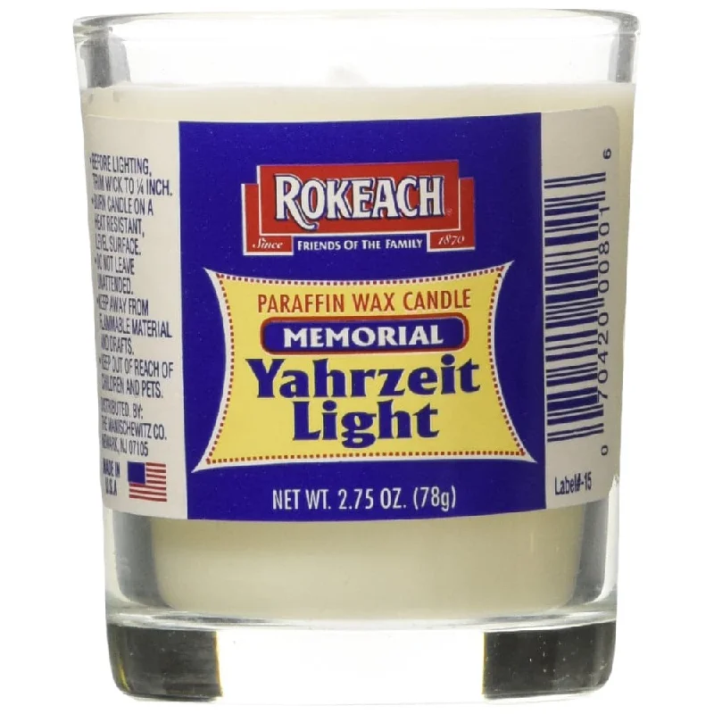 - Deodorizing cat litter tofu litterRokeach - Memorial Yahrzeit Tumbler Candle - 2.75oz