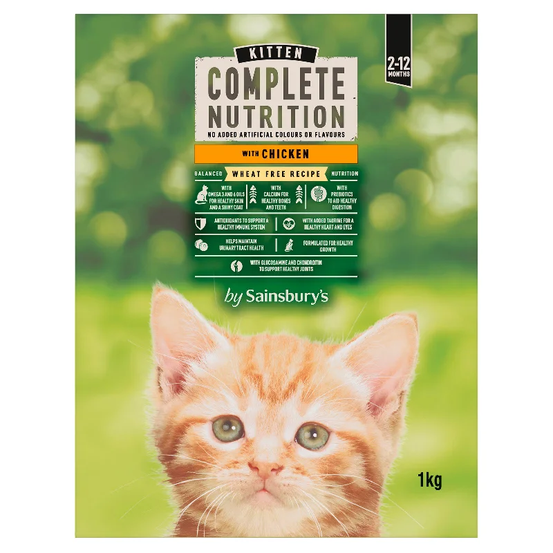 - Postoperative pet anti-licking Elizabethan collarSainsbury's Complete Nutrition Kitten Food with Chicken 1kg