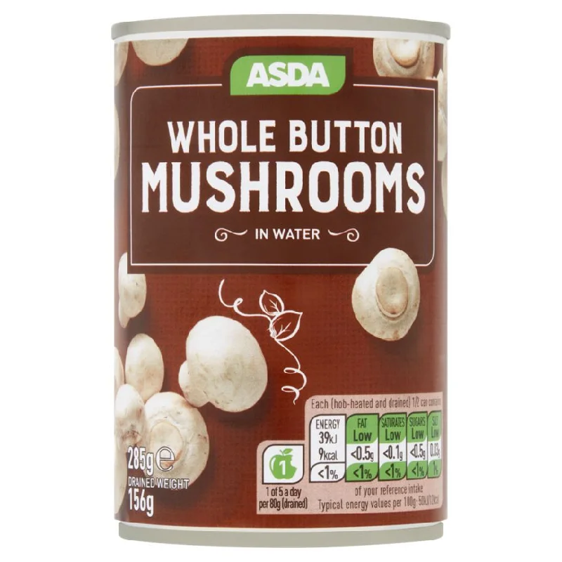 - Deodorizing cat litter tofu litterASDA Whole Button Mushrooms in Water