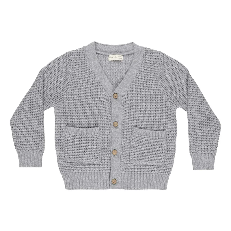 ---Rylee and Cru Dusty Blue Wynn Cardigan