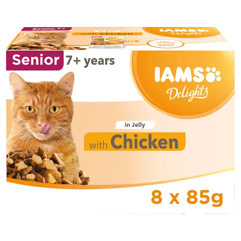 - Smart cat litter box with automatic cleaningIAMS Delights with Chicken In Jelly Senior 7+ Years 8x85g