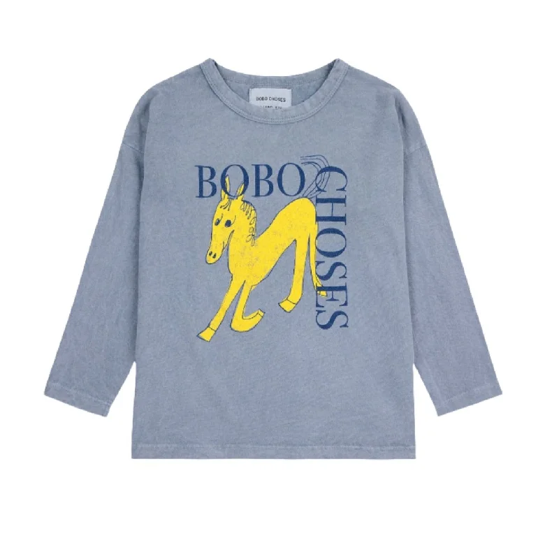 - Teething and chewing toys for puppiesBobo Choses Grey Wonder Horse T-Shirt