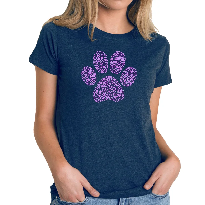 - Dog heart rate monitoring collarXOXO Dog Paw  - Women's Premium Blend Word Art T-Shirt