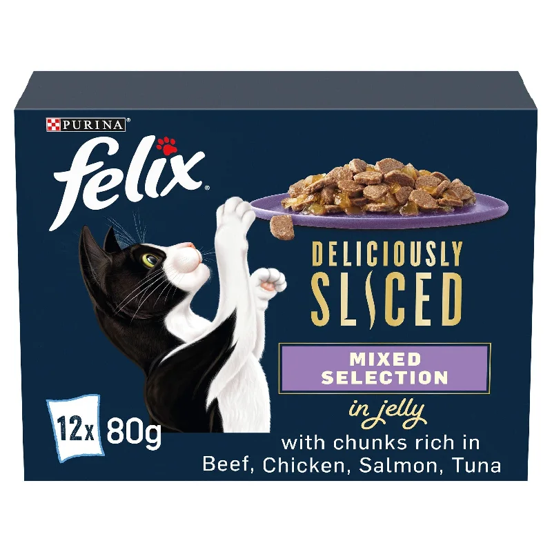 ---Felix Deliciously Sliced Mixed Selection In Jelly 12x80g