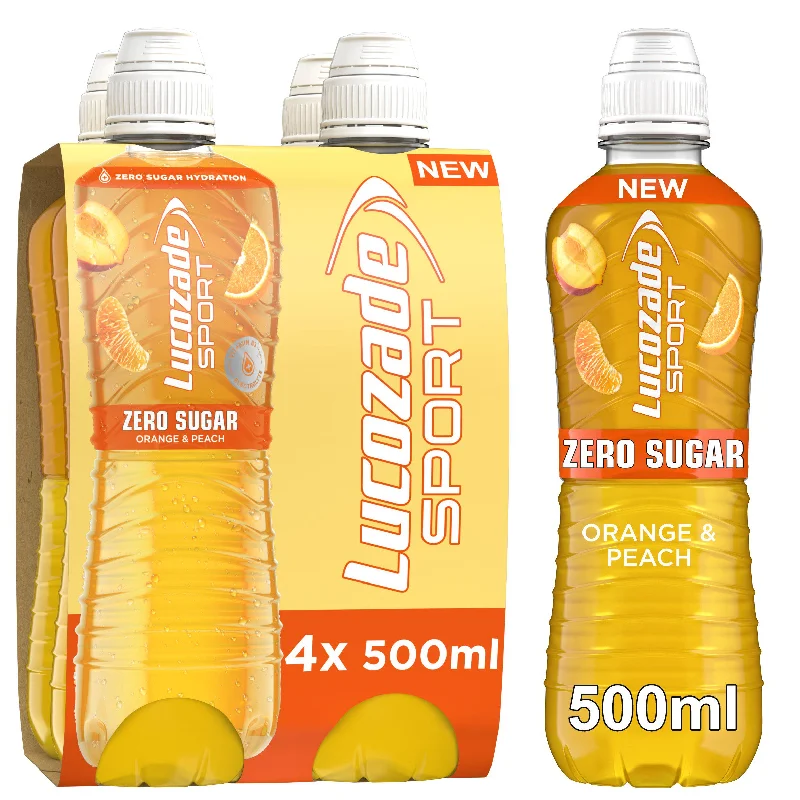 - Degradable pet feces bagLucozade Sport Drink Zero Orange & Peach 4x500ml