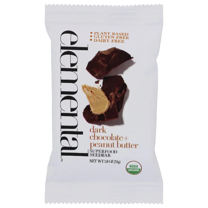 - Teething and chewing toys for puppiesElemental - Bar Dark Chocolate Peanut Butter 1.8 Oz - (Pack of 12)