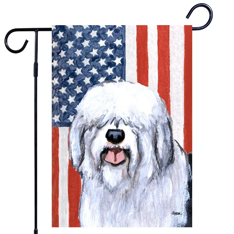  -Anti-scratch sofa protective coverOld English Sheepdog Americana Garden Flag