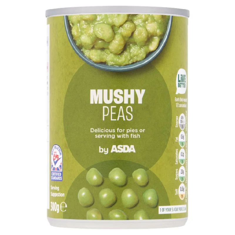 - Air box TSA certified check-inASDA Mushy Peas 300g