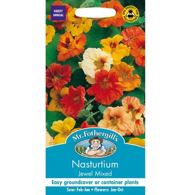 - Air box TSA certified check-inMr Fothergills Seeds - Nasturtium Jewel Mixed