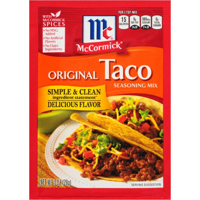  -Splash-proof food bowl AND Anti-choking slow food bowlMcCormick - Seasoning Taco Mix, 1 oz - Pack of 24