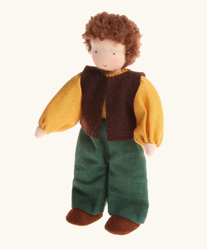  -Anti-scratch sofa protective coverGrimm's Brown Haired Man Doll