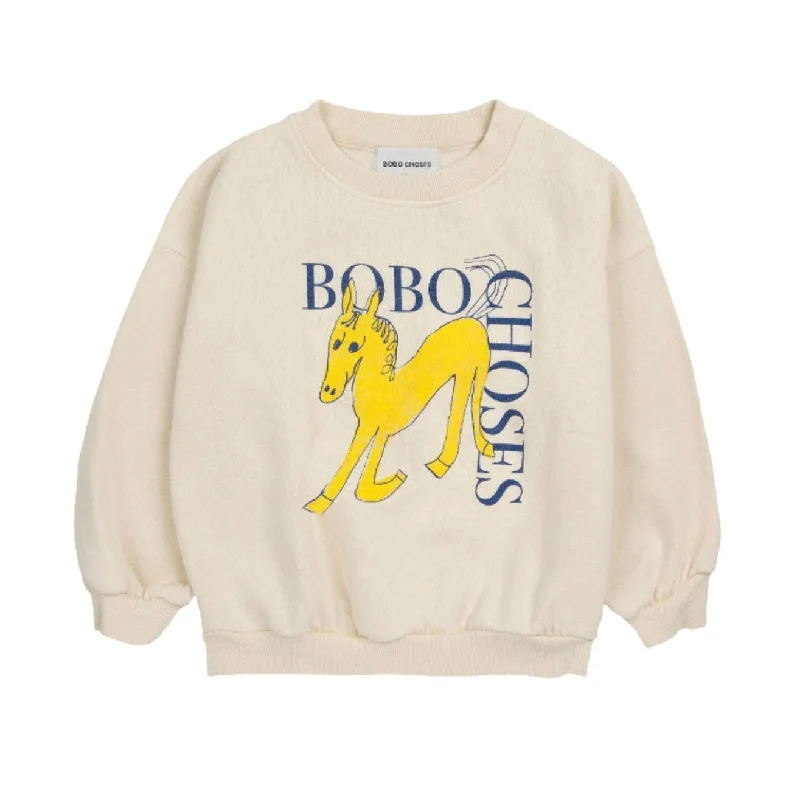 - Winter warm clothes for short-haired dogsBobo Choses White Wonder Horse Sweatshirt