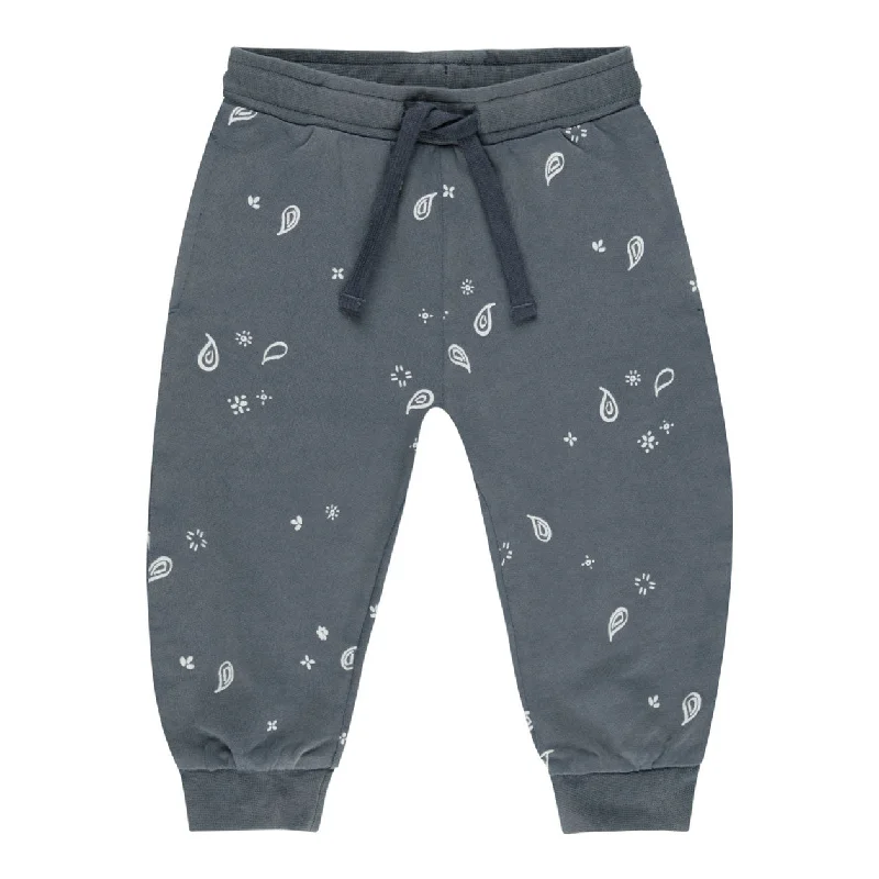 - Pet fence foldable indoorRylee and Cru Blue Paisley Jogger Sweatpants